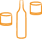 Zeichnung Gl&auml;ser und Flasche